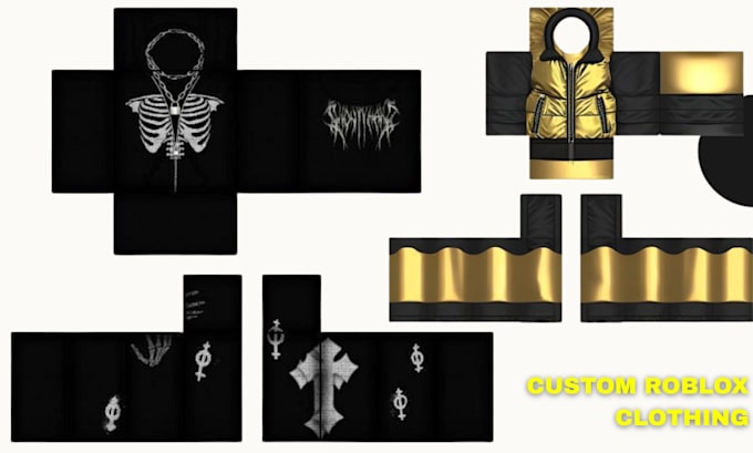 Design custom roblox clothing template, ugc outfits, roblox shirt ...