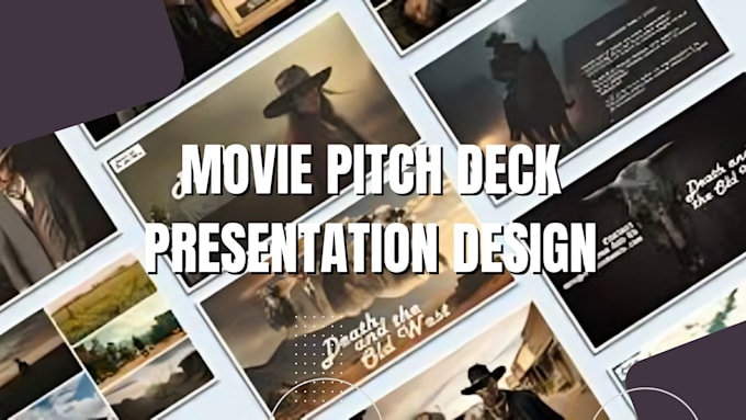 design pitch deck for film project, TV series, movie and powerpoint presentation