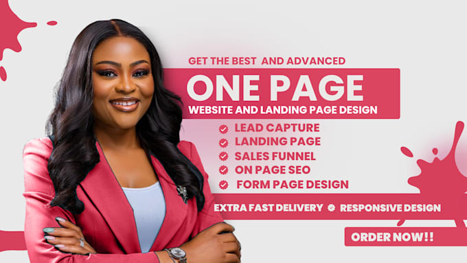 design and create your one page scroll wordpress website