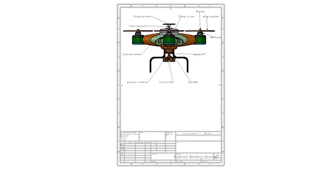 create a hybrid fishing drone