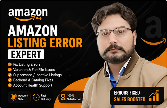 fix amazon listing errors, variations, suppressed and stranded issues