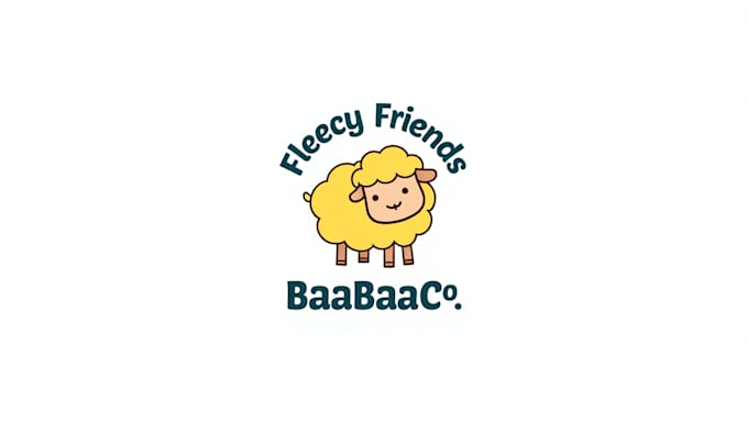 do good looking sheep mascot logo with free source file