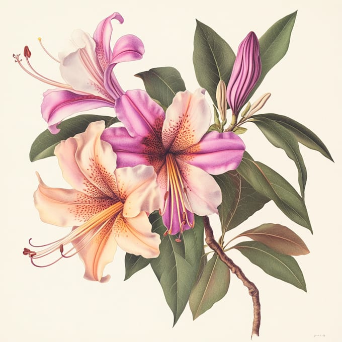 draw digital botanical illustrations