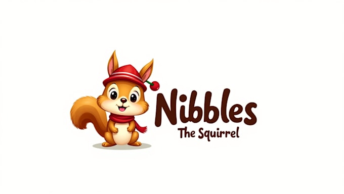 Design high quality nibble the squirrel mascot logo in 12 hours by ...