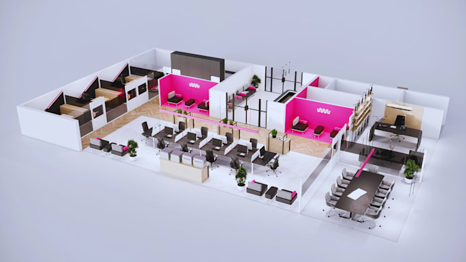 do 3d cgi unreal engine office, workspace, commercial, HQ, facility design