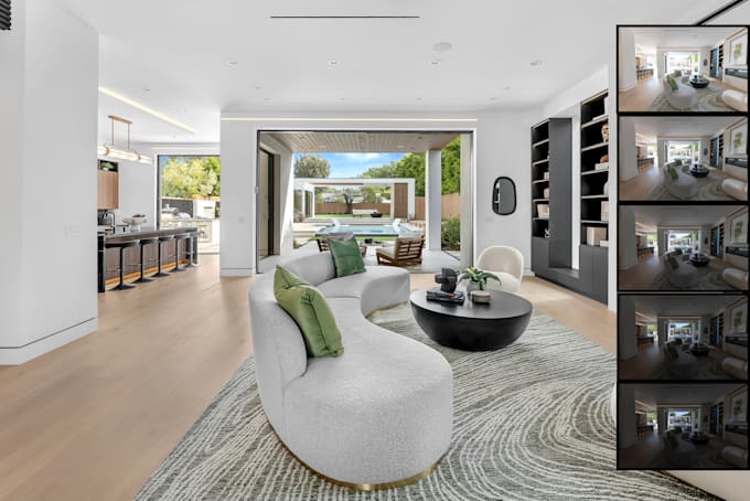 do hdr realestate photo editing from bracketed exposures