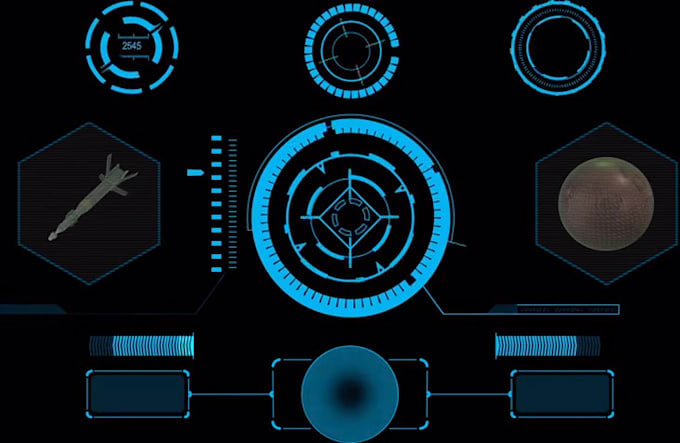do hud ui kit cyberpunk in 4k animation pack for ui design interface