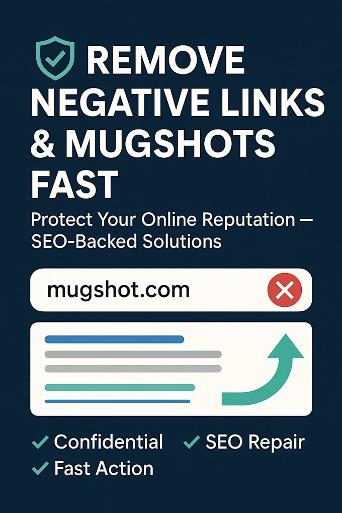 remove negative links mugshots using online reputation and seo