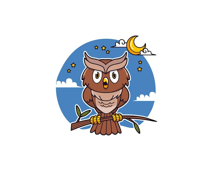 create exclusive and marvelous owl bird logo design