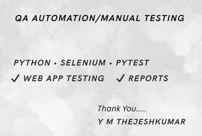 Automate web testing using python, selenium, and pytest by ...