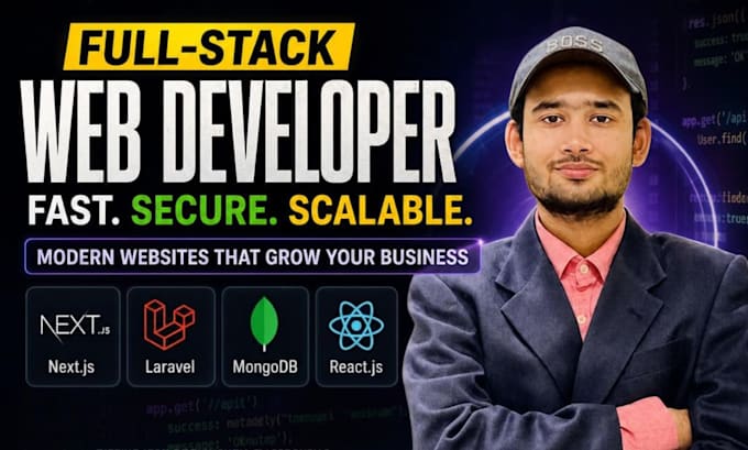 be a react, next js, PHP laravel, full stack website developer
