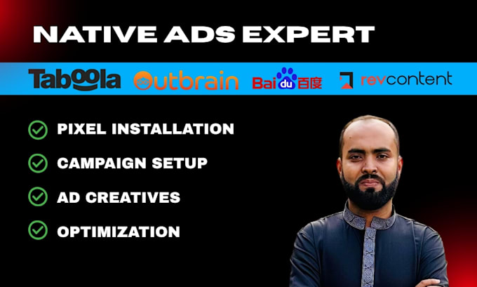 setup and manage taboola, outbrain, and native ads campaigns