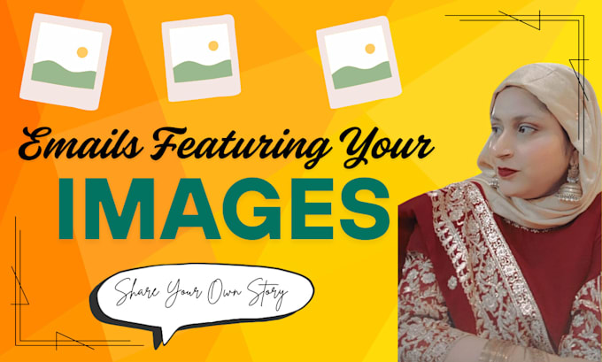 draft emails with image placeholders that sell