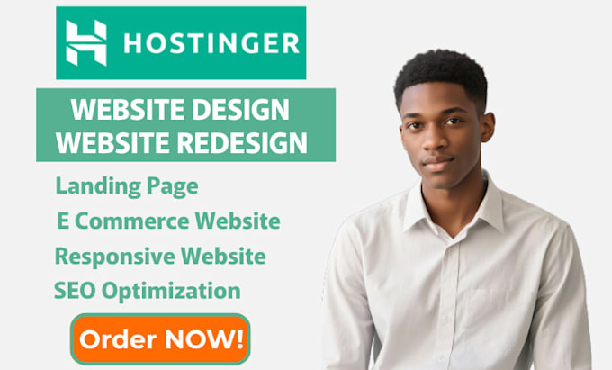 build you a stunning responsive hostinger website that turns clicks to client