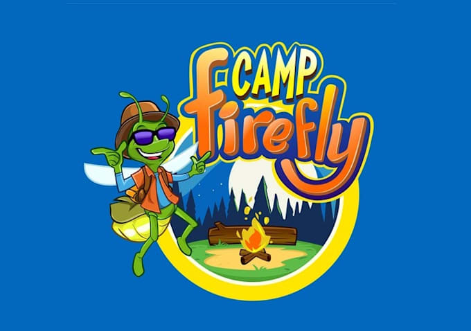 design magnificent summer camp logo