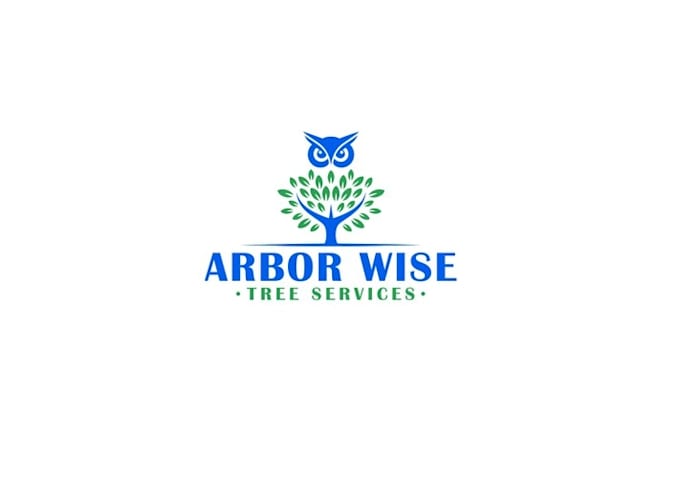 design freshened up tree service logo