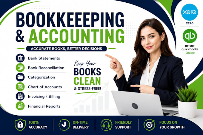bookkeeping and accounting in xero and quickbooks online
