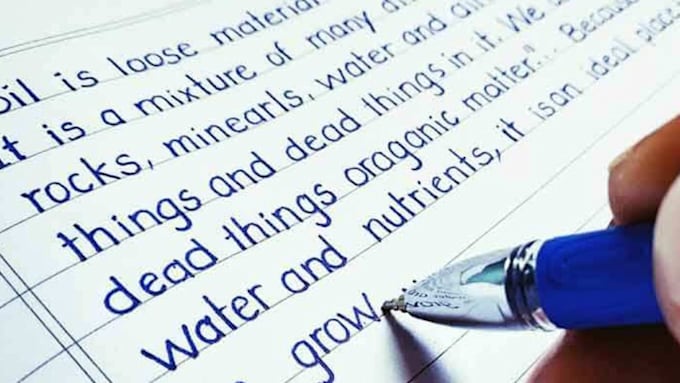 do handwriting notes and letters