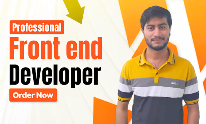 be your professional front end developer for your website
