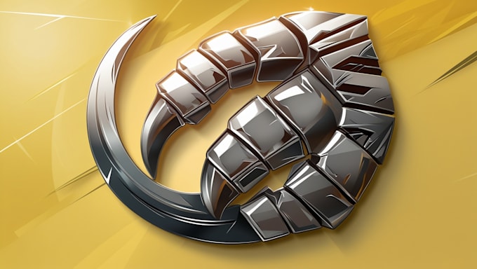 design chetah claw mascot logo with creative concepts