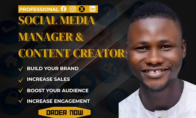 be your social media manager, brand social media manager and content creator,