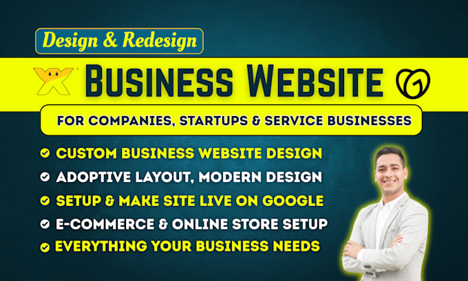 design business website, landing page, online store on wix, godaddy