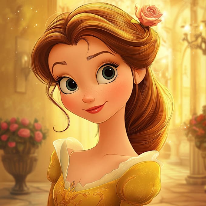 draw disney children cartoon illustration