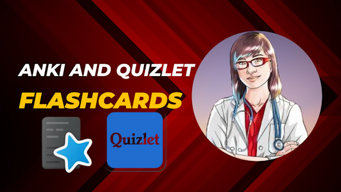 create customized anki and quizlet flashcards