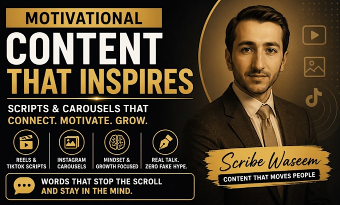 create motivational infotainment scripts or carousels