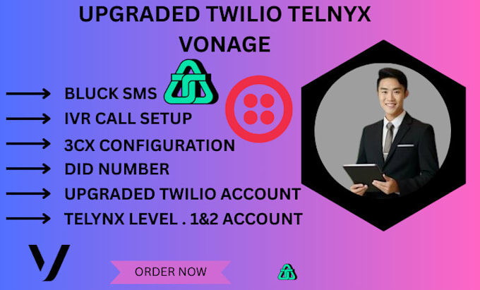 provide sip trunk did number autodialer ivr and 3cx setup