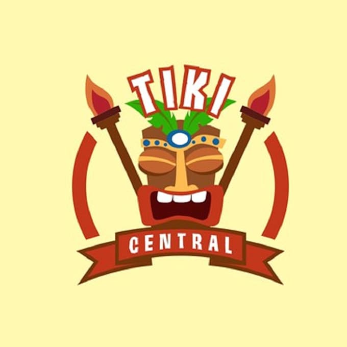 design awesome tiki cafe and bar logo