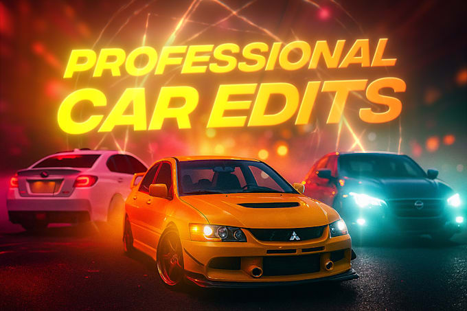 do professional car editing with effects, sound design and social media reels