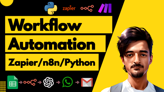 build ai agents for workflow automation using python, n8n, zapier, or make