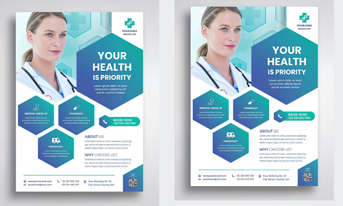 design medical infographic, academic poster, flowchart conference poster