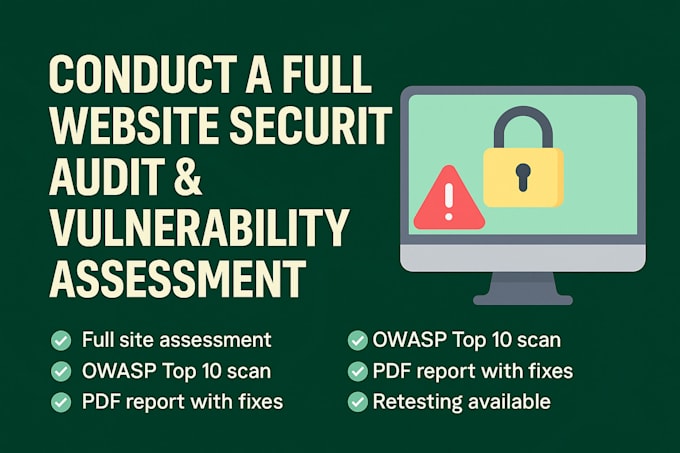 conduct a full website security audit and vulnerability assessment