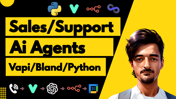build ai voice agents for cold calling, customer support using python or vapi ai