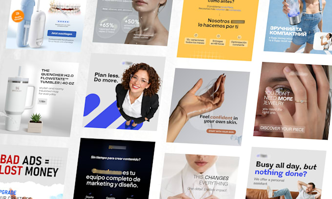 design static ad creatives for meta and google that convert