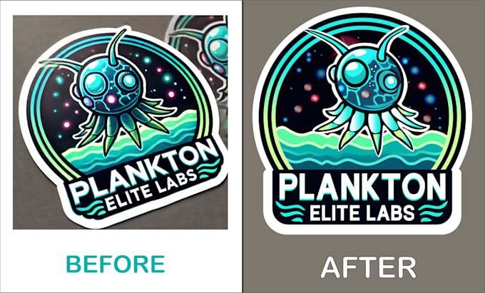 Recreate and enhance your existing logo, sticker into a high resolution ...