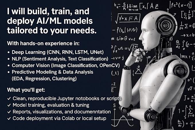 create deep learning and nlp models in python using tensorflow or keras