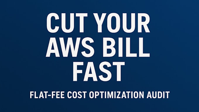 reduce your AWS bill with a flat fee cost optimization audit