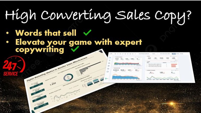 design a professional sales and marketing content copywriting for your business
