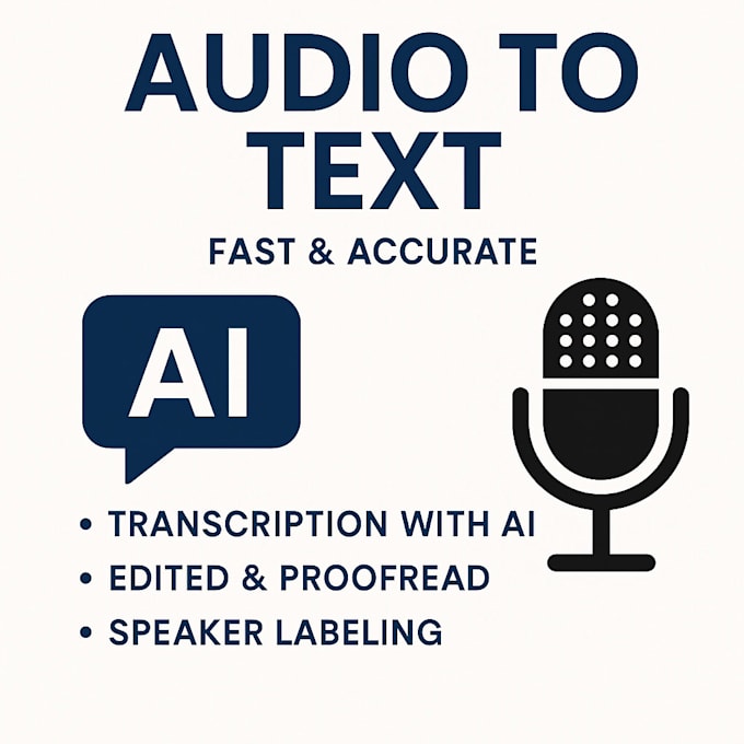 transcribe your audio or video to text in fast delivery