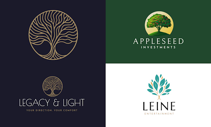 design a beautiful tree logo for your business