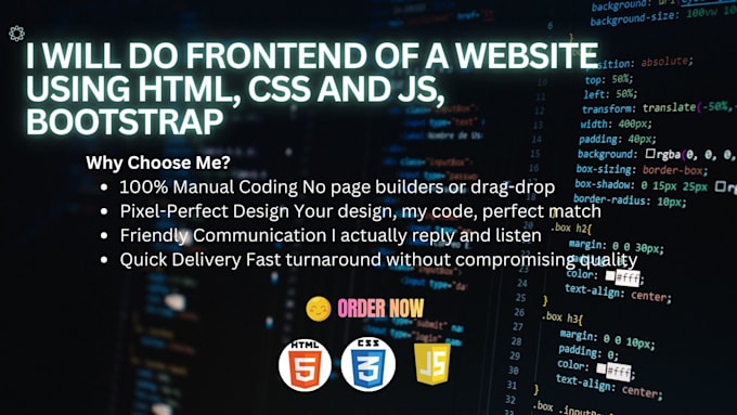 do frontend of a website using HTML5, css3, js and wordpress