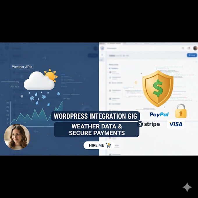 integrate weather apis and payment gateways with wordpress