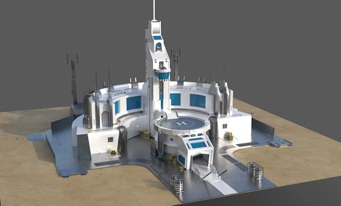 make environment or scenes for game and animation