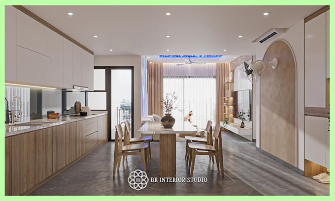 do exterior and interior design with realistic 3d render