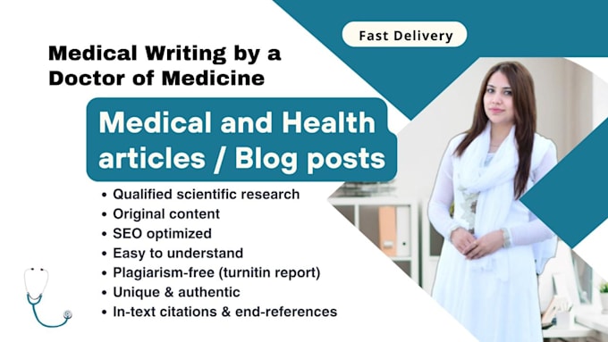 write medical articles and blogs
