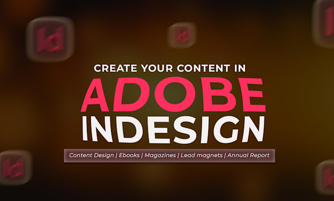work on any adobe indesign document or publication