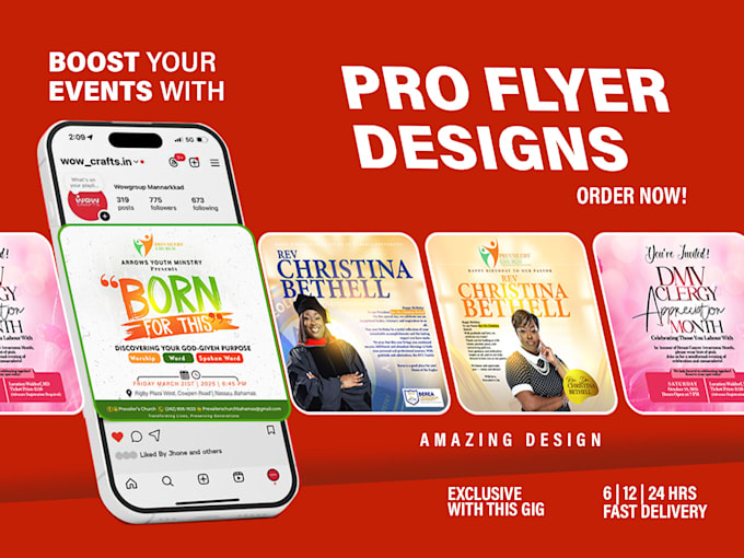 do church flyer design, event flyer, postcard design,  conference